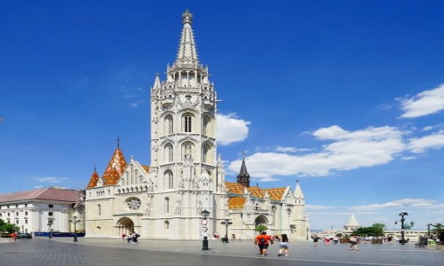Zdjecie WGRY / Budapeszt /  Plac w. Trjcy na Wzgrzu Zamkowym. / Koci Macieja