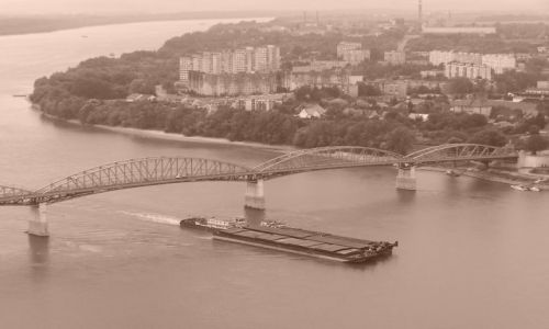 Zdjcie WGRY / Esztergom / Widok z kopuy Bazyliki. / Esztergom-Sturovo.