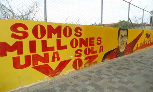 Zdjecie WENEZUELA / Falcon / Coro / Murale - Chavez