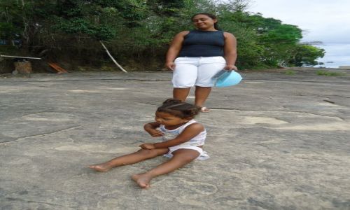 Zdjecie WENEZUELA / Bolivar / Rio Caura / Mama z crk
