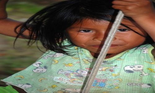 Zdjęcie WENEZUELA / Gran Sabana / wioska San Francisco / bujanie....troche na hustawce, troche w  oblokach