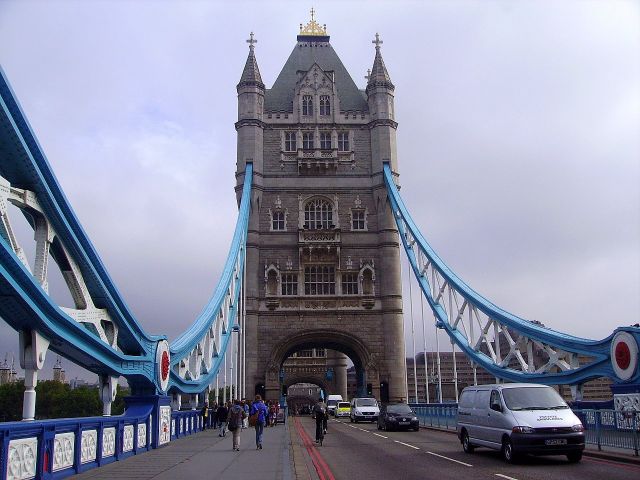 Zdjęcia: Tower Bridge, Londyn, na moście, WIELKA BRYTANIA Zdjęcia: Tower Bridge, Londyn, na moście, WIELKA BRYTANIA