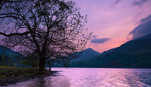 Zdjęcia: Snownonia, Polnocna Walia, Purple sunset, WIELKA BRYTANIA Zdjęcia: Snownonia, Polnocna Walia, Purple sunset, WIELKA BRYTANIA