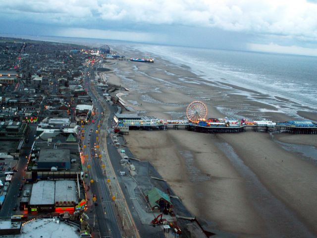 Zdjęcia: Blackpool, Lancashire, Widok z wieży, WIELKA BRYTANIA Zdjęcia: Blackpool, Lancashire, Widok z wieży, WIELKA BRYTANIA