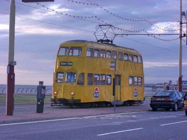 Zdjęcia: Blackpool, Anglia, Piętrowy tramwaj, WIELKA BRYTANIA Zdjęcia: Blackpool, Anglia, Piętrowy tramwaj, WIELKA BRYTANIA
