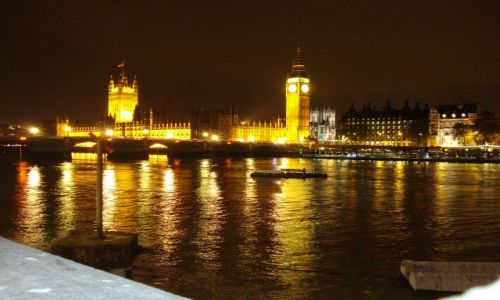 Zdjcie WIELKA BRYTANIA / London / Central London / Big Ben noca