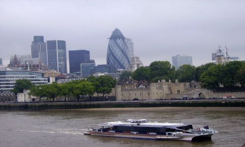 Zdjcie WIELKA BRYTANIA / Londyn / Tower Bridge / widok z mostu Tower Bridge