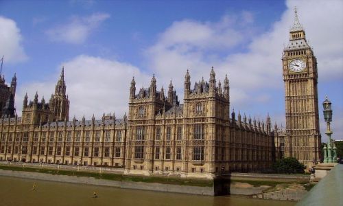 Zdjęcie WIELKA BRYTANIA / Londyn / Westminster Bridge / Westminster Palace z Big Benem