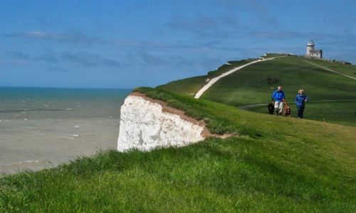 Zdjecie WIELKA BRYTANIA / Sussex / Beachy Head / Latarnia klif