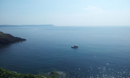 Zdjecie WIELKA BRYTANIA / kornwalia / Portloe / Między niebem a ziemią