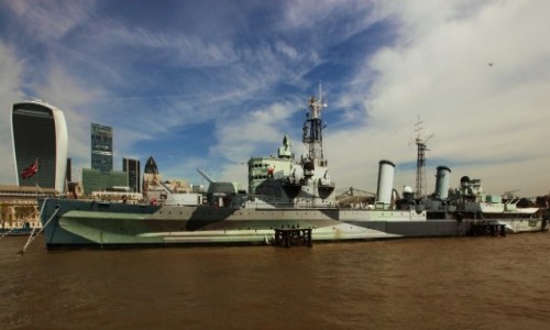 Zdjcie WIELKA BRYTANIA / Londyn / Tamiza / Krownik HMS Belfast