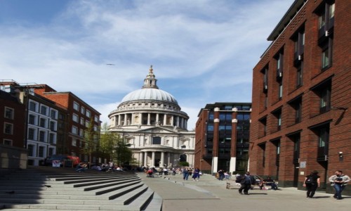 Zdjęcie WIELKA BRYTANIA / Londyn / Most Milenijny / Katedra św. Pawła