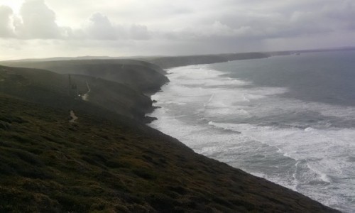 Zdjecie WIELKA BRYTANIA / Kornwalia / St. Agnes / Parujące morze