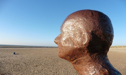 Zdjecie WIELKA BRYTANIA / Liverpool / Crosby plaa / Rzeba samego Antoniego Gormleya