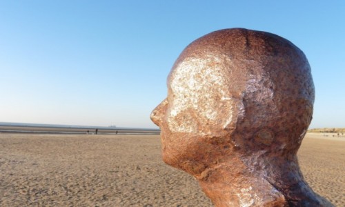 Zdjecie WIELKA BRYTANIA / Liverpool / Crosby plaa / Rzeba samego Antoniego Gormleya