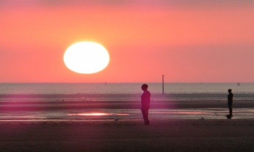 Zdjecie WIELKA BRYTANIA / Crosby Beach / Liverpool / Rzeba Antony Gormley