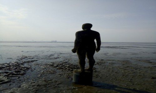 Zdjecie WIELKA BRYTANIA / Merseyside / Liverpool / Antony Gormley-rzeba