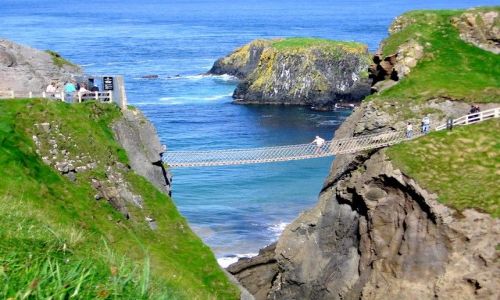 Zdjecie WIELKA BRYTANIA / Irlandia Polnocna / Ballintoy / Rope bridge