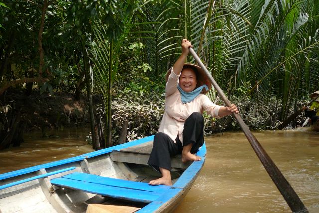 Zdjęcia: na rzece, Mekong, W delcie Mekongu, WIETNAM Zdjęcia: na rzece, Mekong, W delcie Mekongu, WIETNAM