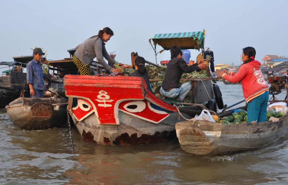 Zdjęcia: Can Tho, Delta Mekongu, Targ wodny, WIETNAM Zdjęcia: Can Tho, Delta Mekongu, Targ wodny, WIETNAM