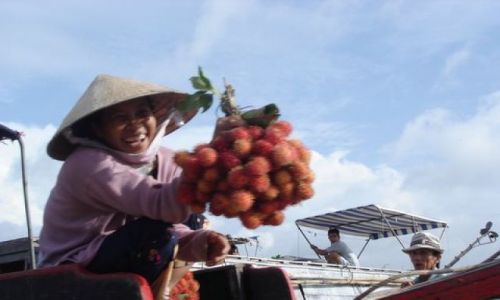 Zdjecie WIETNAM / Delta Mekongu /  Mekong / Sklep na wodzie