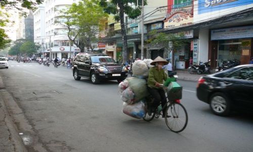Zdjecie WIETNAM / Sajgon / ulica / najpewniejszy transport