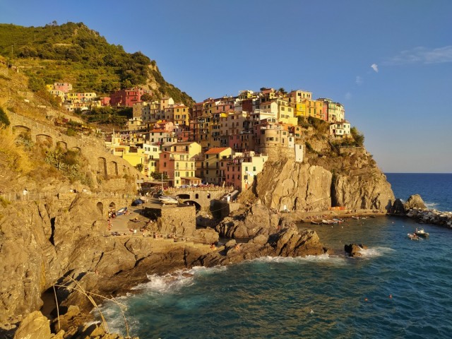 Zdj cia: cinque terre, Cinque terre, wioska na klifie, W�OCHY