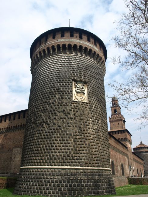 Zdjęcia: Castello Sforzesco, Milano, z boczku, WłOCHY Zdjęcia: Castello Sforzesco, Milano, z boczku, WłOCHY