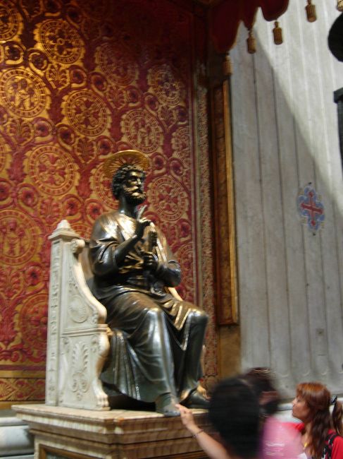 Zdjęcia: Roma, środek kraju, figura św. Piotra, WłOCHY Zdjęcia: Roma, środek kraju, figura św. Piotra, WłOCHY