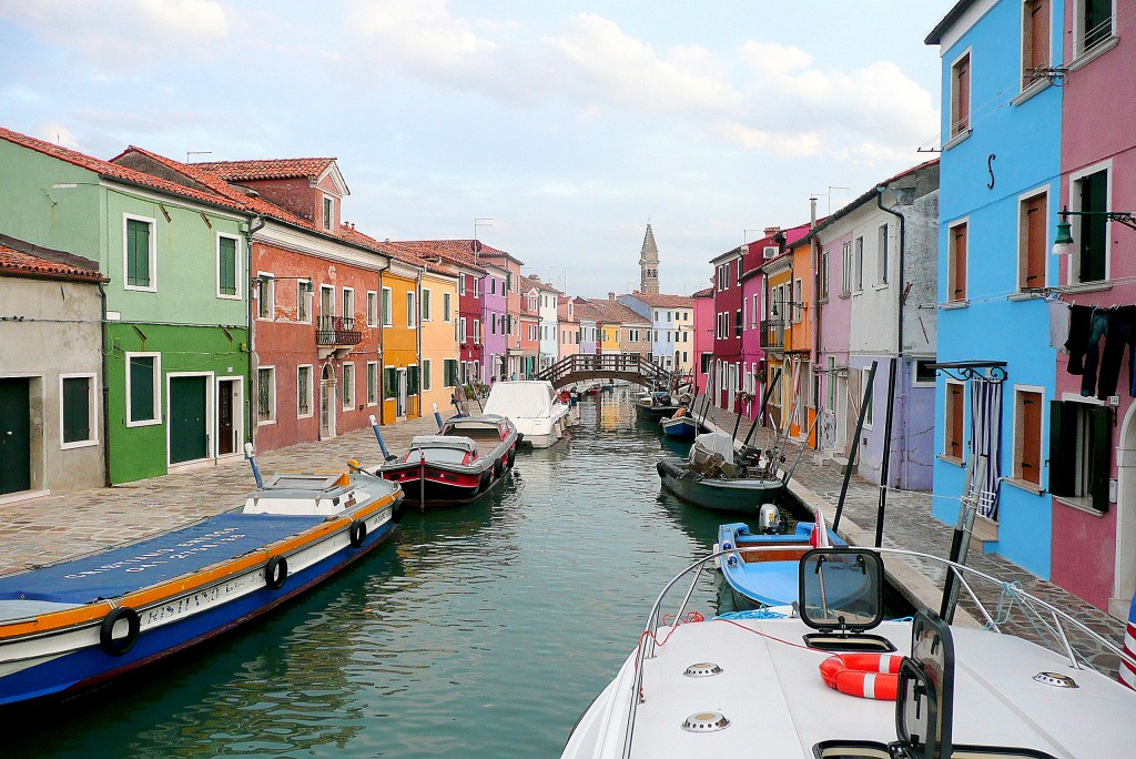 Zdjęcia: Burano, Laguna Wenecka, Kanał w mieście, WłOCHY Zdjęcia: Burano, Laguna Wenecka, Kanał w mieście, WłOCHY