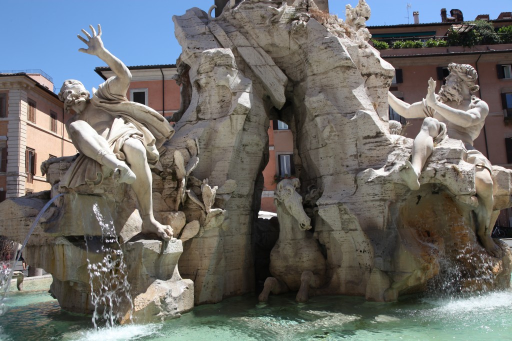 Zdjęcia: Plac Navona, Rzym, Fontanna Czterech Rzek, WłOCHY Zdjęcia: Plac Navona, Rzym, Fontanna Czterech Rzek, WłOCHY