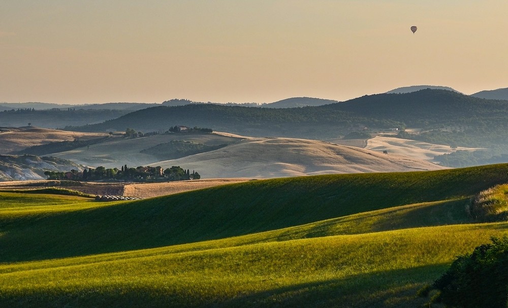 Zdjęcia: Val d'Orcia, Toskania, Balonem nad Toskanią, WłOCHY Zdjęcia: Val d'Orcia, Toskania, Balonem nad Toskanią, WłOCHY