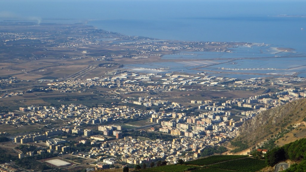 Zdjęcia: Erice, Sycylia, widok z Erice na Trapani, WłOCHY Zdjęcia: Erice, Sycylia, widok z Erice na Trapani, WłOCHY