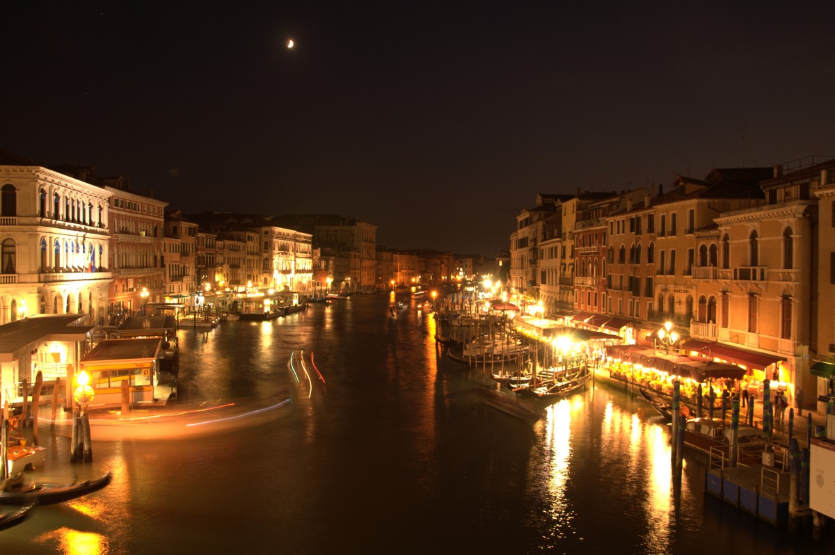 Zdjęcia: Ponte Rialto, Wenecja Euganejska, Wenecja nocą, WłOCHY Zdjęcia: Ponte Rialto, Wenecja Euganejska, Wenecja nocą, WłOCHY