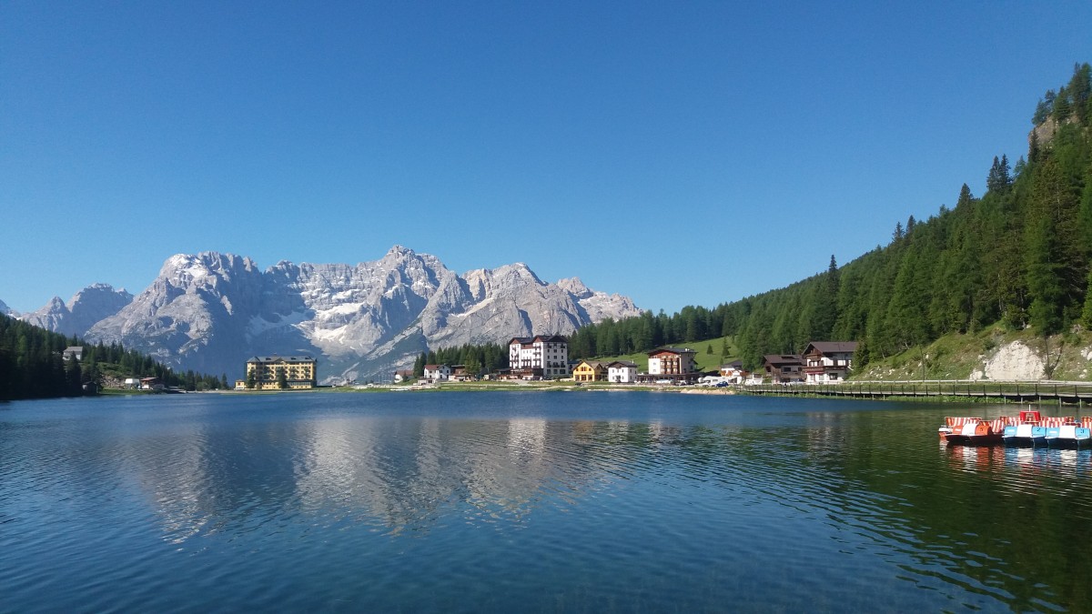 Zdjęcia: Masyw Sorapis nad jeziorem Misurina, Dolomity, WłOCHY Zdjęcia: Masyw Sorapis nad jeziorem Misurina, Dolomity, WłOCHY