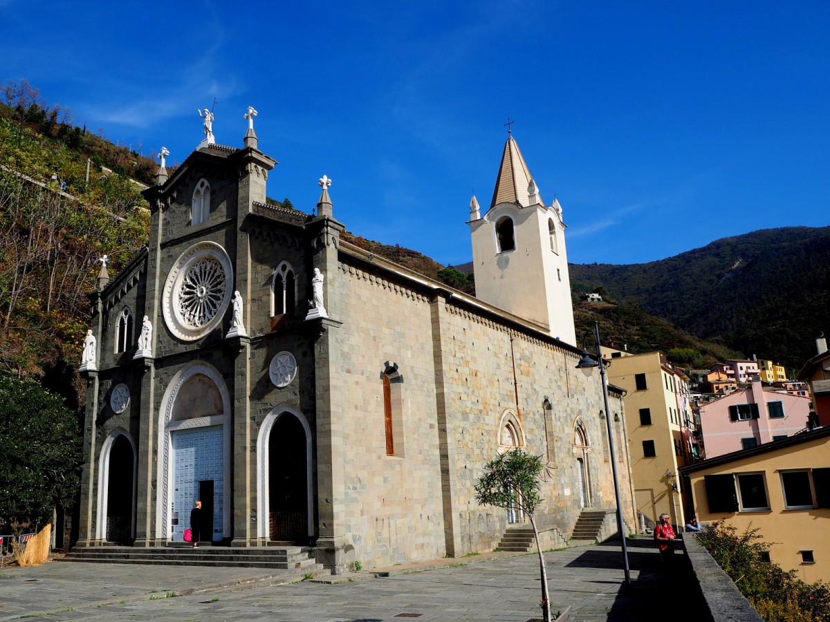 Zdjęcia: Riomaggiore, Liguria, Kościół św. Jana Chrzciciela, WłOCHY Zdjęcia: Riomaggiore, Liguria, Kościół św. Jana Chrzciciela, WłOCHY