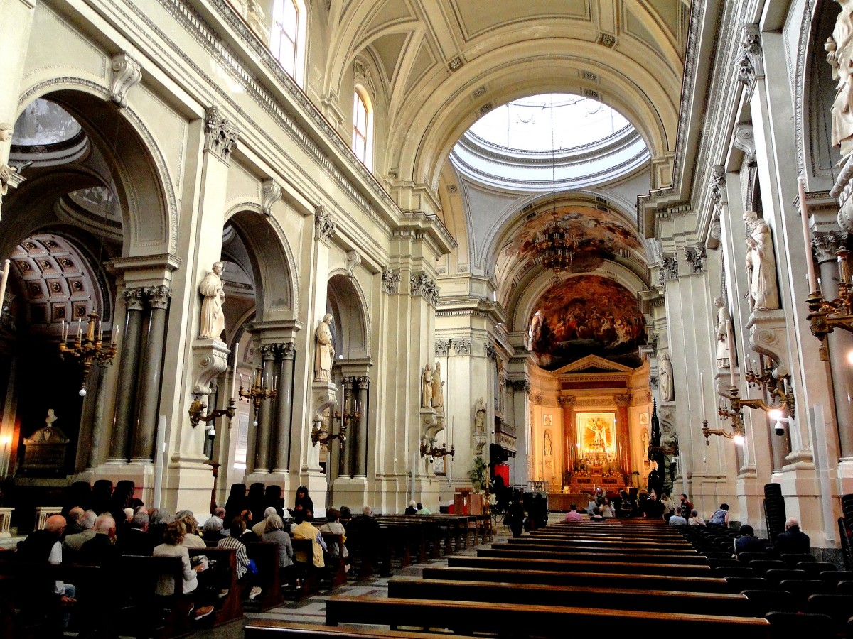 Zdjęcia: Palermo, Sycylia, Wnętrze katedry w Palermo., WłOCHY Zdjęcia: Palermo, Sycylia, Wnętrze katedry w Palermo., WłOCHY