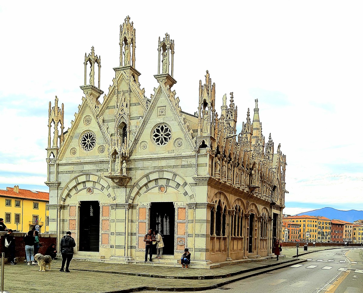 Zdjęcia: Piza, Toskania, Kościół Santa Maria della Spina, WłOCHY Zdjęcia: Piza, Toskania, Kościół Santa Maria della Spina, WłOCHY