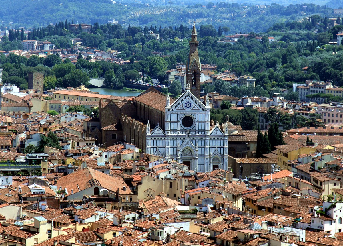 Zdjęcia: Florencja, Toskania, Bazylika Santa Croce, WłOCHY Zdjęcia: Florencja, Toskania, Bazylika Santa Croce, WłOCHY