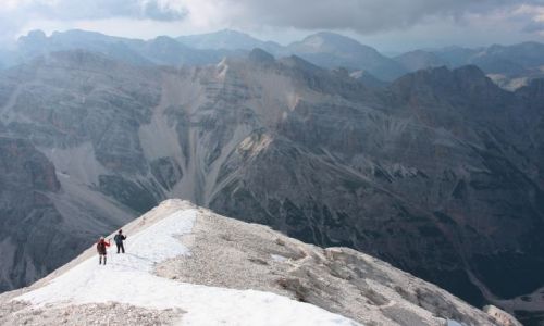 Zdjecie WOCHY / Alpy / Dolomity / Zejcie grani z Tofana di Rozes (3225 m)