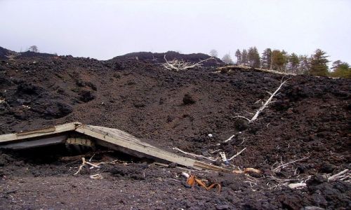 Zdjecie WOCHY / Sycylia / Etna / tylko tyle zostao ze schroniska