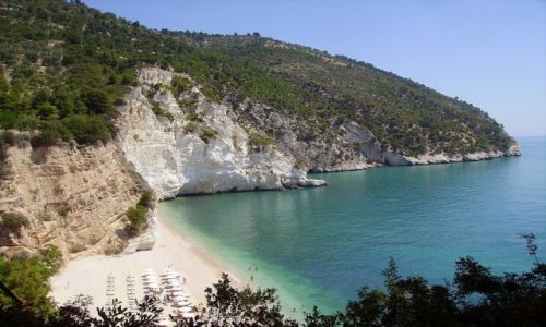 Zdjecie WOCHY / Apulia / Baja di Zagare / widok z gry na pla
