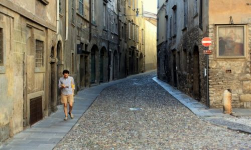 Zdjęcie WłOCHY / Lombardia / Bergamo / Ulice Citta Alta