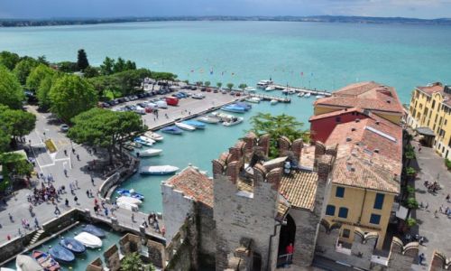 Zdjcie WOCHY / Lombardia/ prowincja Brescia / Sirmione / Sirmione - widok z zamku (5)