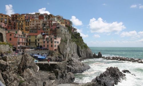 Zdjęcie WłOCHY / Riwiera Liguryjska / CINQUE TERRE / Kolorowe miasto - MANAROLA