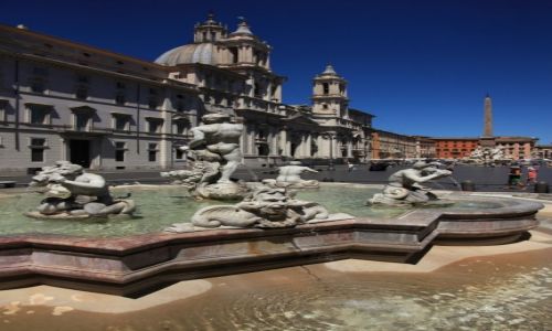 Zdjcie WOCHY / Rzym / Plac Navona / Fontanna Neptuna
