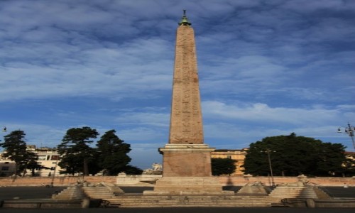 Zdjęcie WłOCHY / Rzym / Piazza del Popolo / Obelisk