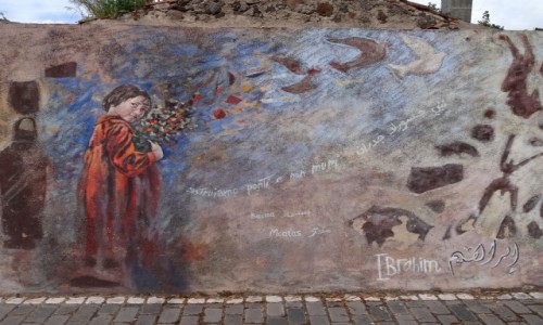 Zdjcie WOCHY / Sardynia / Tinnura / BUDUJEMY MOSTY NIE MURY -mural z Tinnury