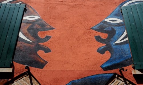 Zdjcie WOCHY / Emilia-Romania / prowincja Bolonia / Murale w Dozza