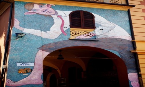 Zdjcie WOCHY / Emilia-Romania / prowincja Bolonia / Murale w Dozza